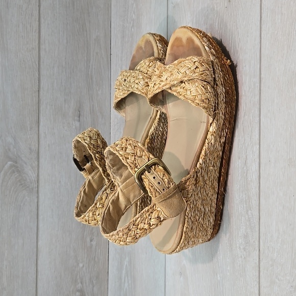 Stuart Weitzman Women Ankle Leather Wedge Platform shoes sz 10M - Picture 2 of 13